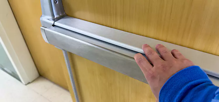 Installing a Push Bar on a Door Redding